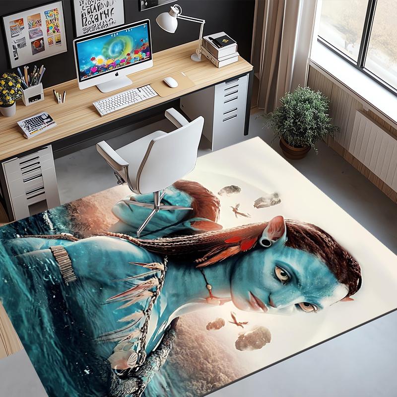 Tappeto con Motivo Avatar, Tappetino da Interno/Esterno, per Picnic, Sala Giochi, Camera da Letto, Ufficio, Soggiorno, Tappeto Decorazione Casa, Regalo di Compleanno