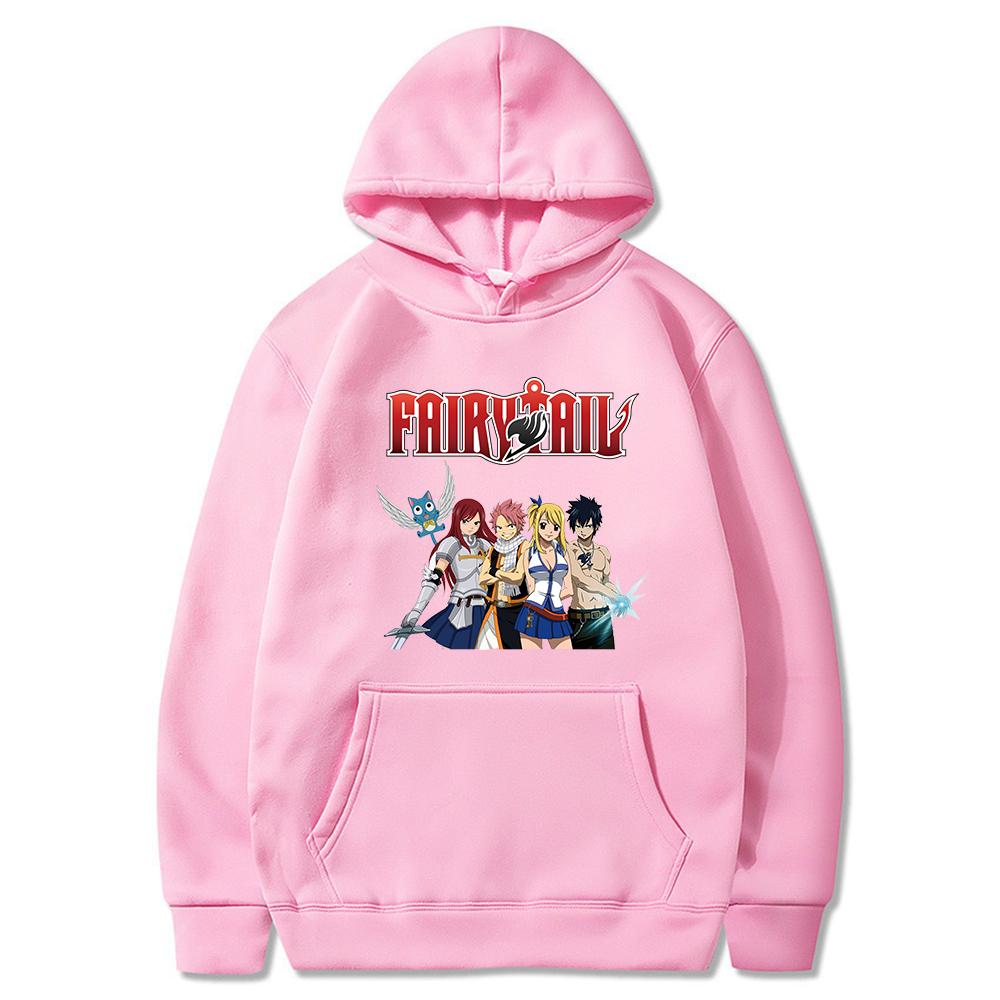 Fairy Tail Hoodies Anime Print Streetwear Unisex Women Fashion Oversized Sweatshirts Hoodie Harajuku Pullovers Tracksuits Clothing