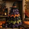 Pacchetto Completo Materiale da Cucito Kit Artigianale Albero di Natale in Tessuto Trapuntato Fai-da-te, Set Festivo Artigianale Fatto a Mano Patchwork Vintage, da Tavolo
