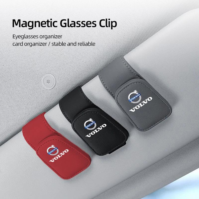 Car Interior Glasses Storage Clip Car Visor ID Card Storage Bracket For Volvo Xc60 Xc90 V40 V60 S60 V50 V90 S80 C40 XC40 V70 C30