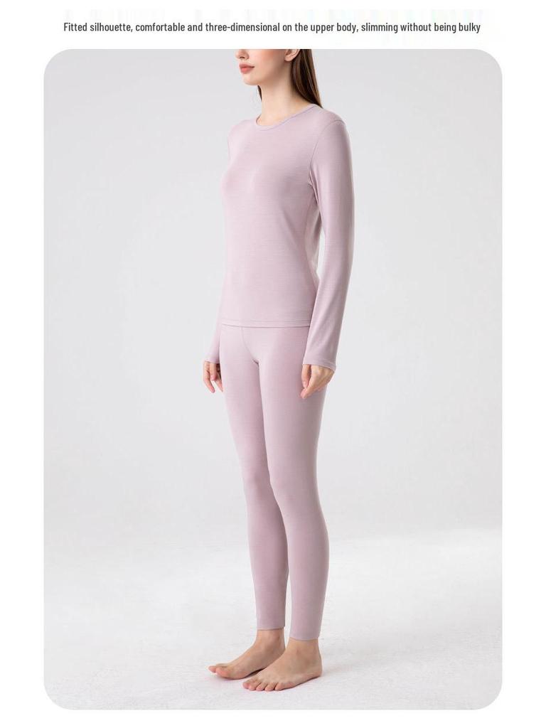 Women's Antibacterial Lenzing Modal Skin-Beautifying Warm Underwear Set - Autumn/Winter A-Class Base Layer