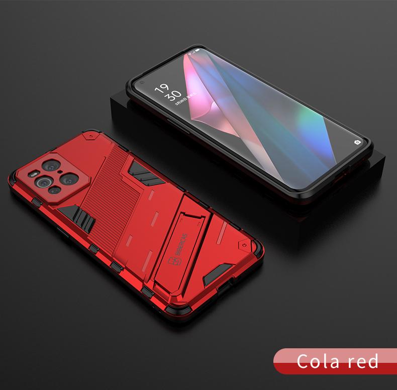 Armor Bracket Case For OPPO Find X3 Pro Realme 7 Narzo 20 C15 C12 V15 GT Reno 5 Pro Plus 4 Lite A93 5G A74 4G A53 A32 Back Cover