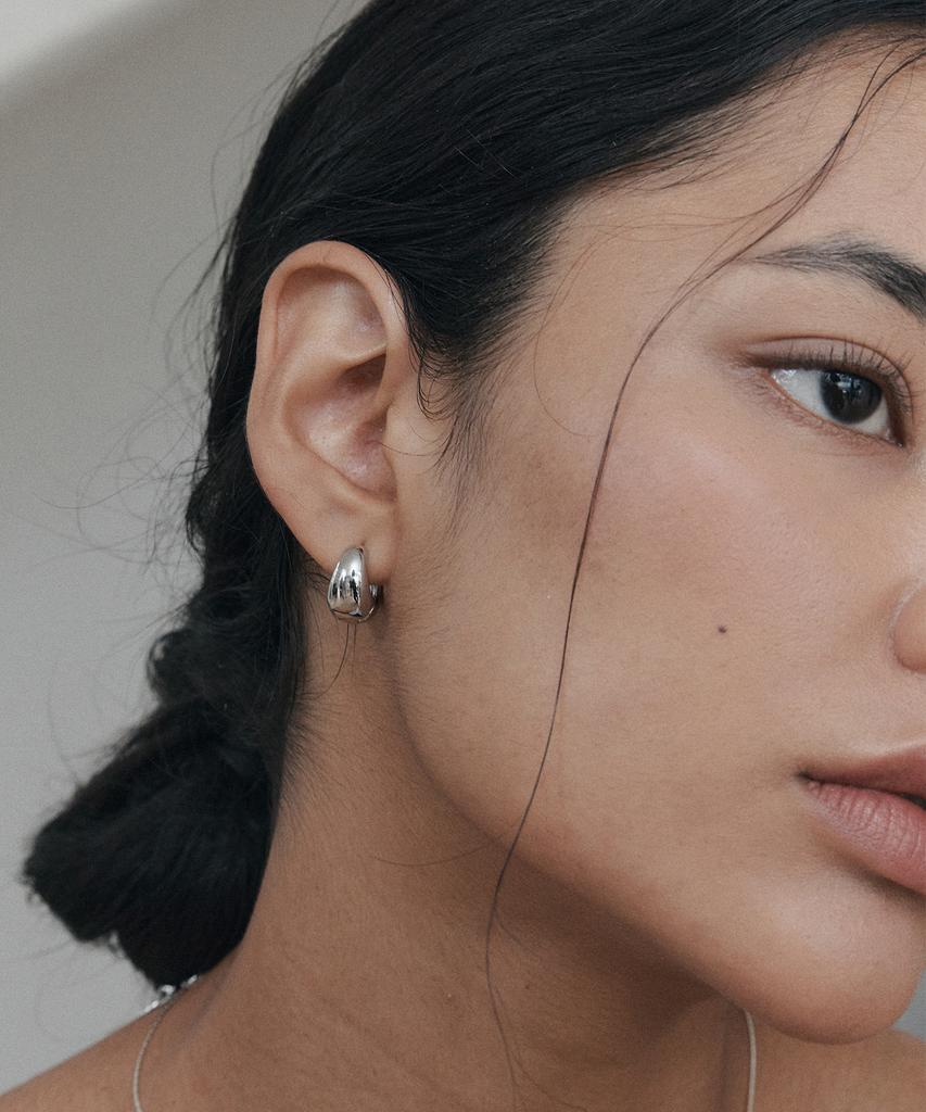 Attica Raw E-Hoop Earrings / Ebs003