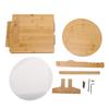 Pressa per Tortillas in Legno Rotante Cucina Pressa per Impasto Legno Macchina per Tortillas di Mais Robusta