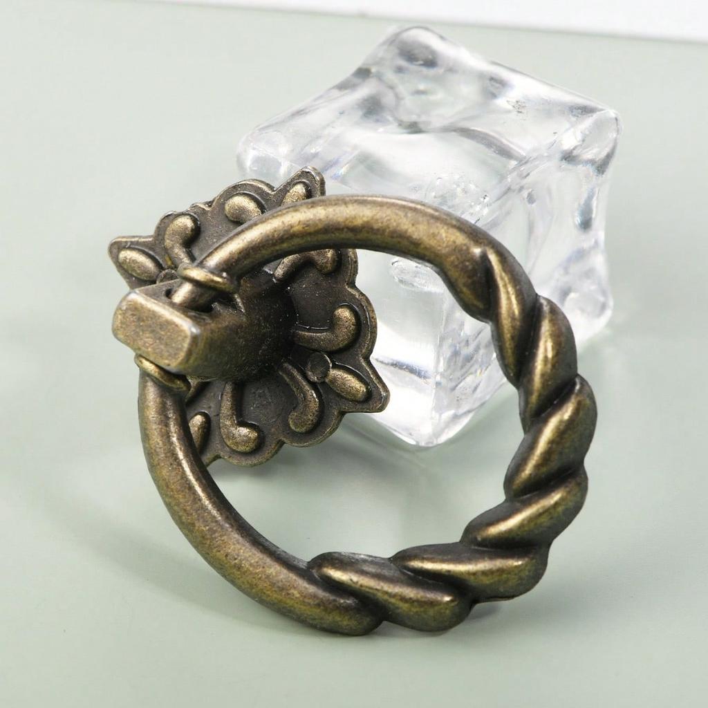 6-20pcs Vintage Bronze Drawer Pulls - 4Cm Antique Cabinet Knobs With Installation Hardware, Decorative Furniture Handles