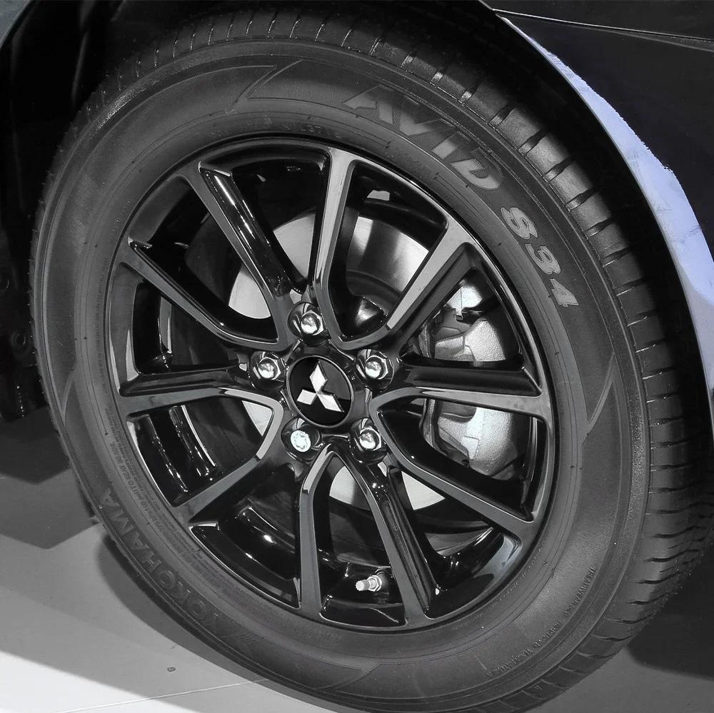 60mm Car Hub Cap Wheel Center Emblem Cap for Mitsubishi Lancer 10 Xpander Pajero 4 Montero V73 Triton Evolution Evo Eclipse