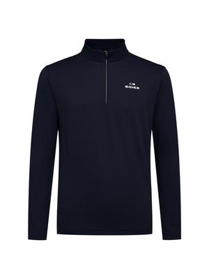 EIDER Pop Solid Men'S Zip-Up T-Shirt_Carbon