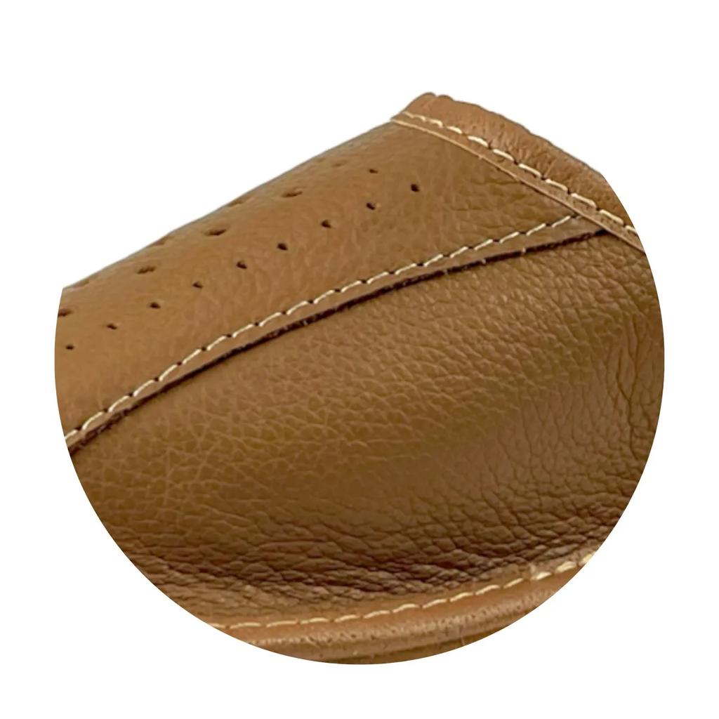 Men's leather slippers, durable Men's home slippers made of natural leather - GOLD LINE 40