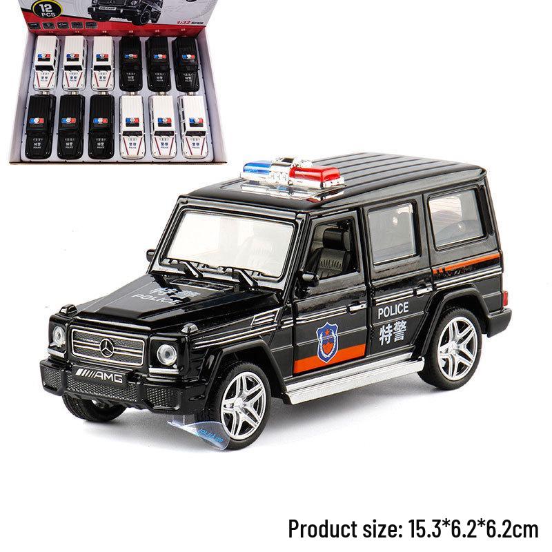 

Mercedes-Benz G55 Brabus G800 1:Масштабная модель 32: Сплавной внедорожник со светом, звуком, инерционным механизмом и открывающимися дверями.