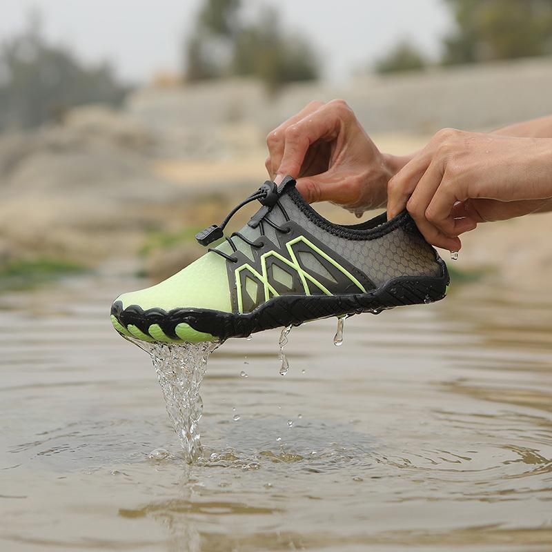 Herren Barfuß Flats Weite Handfläche Fahrschuhe Damen Orange Wasser Aqua Schwimmen Flussaufwärts Schuhe Yoga Fitness Schuhe Große Größe