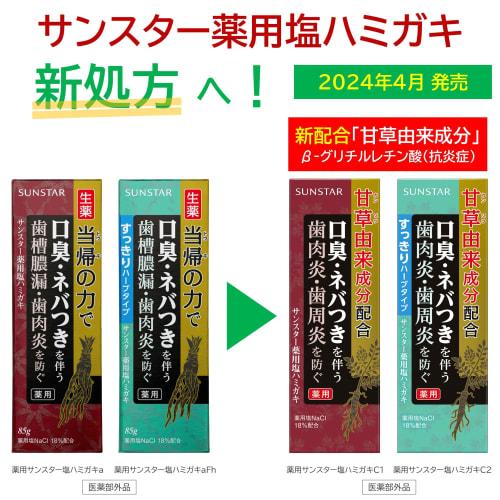 Sunstar Medizinische Salz-Zahnpasta, Angelikawurzelkraft, Kräuterheilmittel, Zahnfleischpflege, Parodontitis, Pyorrhoe, Gingivitis, Zahnfleischschwellung und -bluten,