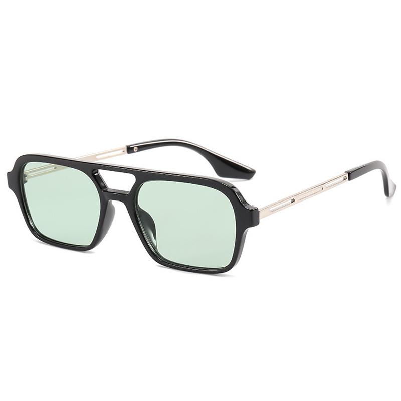 Čtvercové sluneční brýle s malým rámem Žena Značka Návrhář Móda Luxusní sluneční brýle Dámské Vintage duté leopardí modré Oculos De Sol
