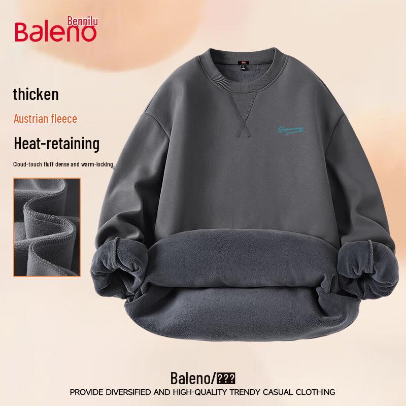

Baleno Men s Winter Fleece Crewneck Sweatshirt M