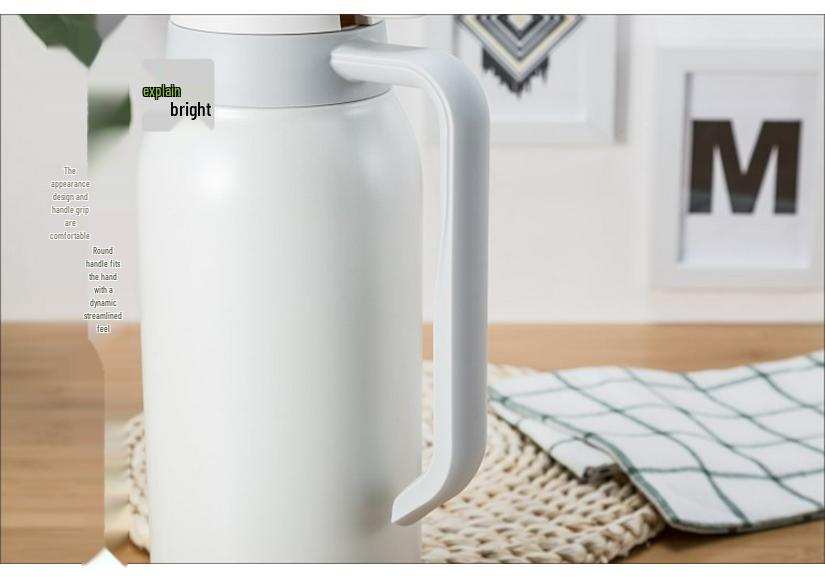 Portable 316 Stainless Steel Thermos Flask - Large Capacity Coffee & Tea Hot Water Bottle for Home, Dorm & Student Use