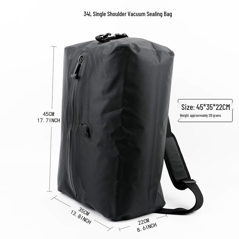 MaiJiaQian 34L Single Shoulder Travel Storage Bag with Vacuum Compression