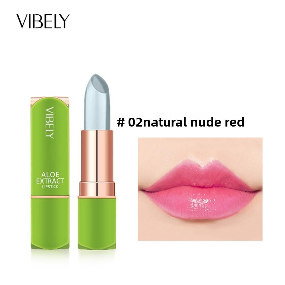 VIBELY Aloe Vera Moisturizing Warm Color Changing Jelly Lipstick Moisturizing Lip Gloss Lip Care Lip Care Lip Balm