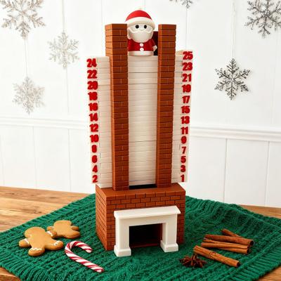 Yousheng Santa Advent Calendar Christmas Countdown Calendar Decorative Santa Figure Festive Party Accessory Holiday Decoration