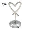 Table Number Stands Hollow Heart Holder, Love Place Card Stand, Metal Memo Note Holder Clip for Photos, Food Signs, Notes, Weddings, Birthdays,