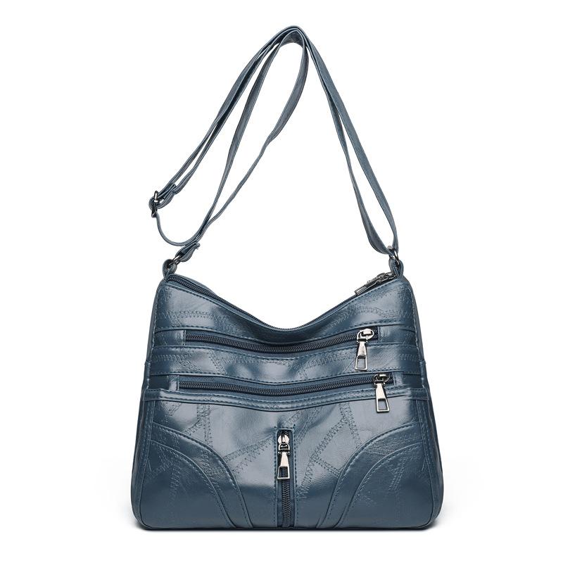 New Soft Leather Crossbody - Mature Women's Minimalist Vintage Purse Fashionable Hundred Compact Women's Bag