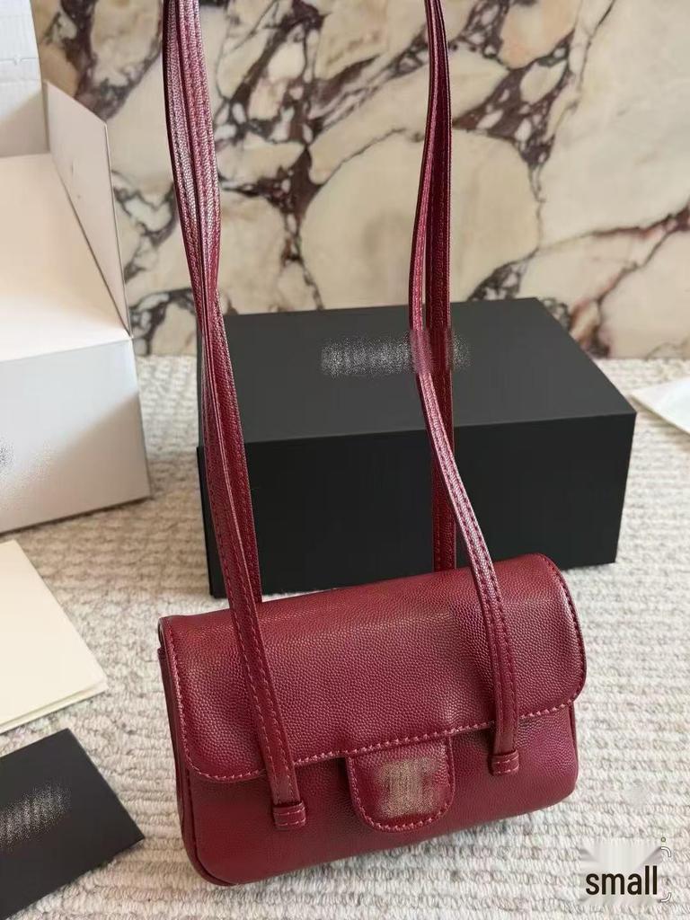 Luxury 26C Cowhide Flap Bag - Jennie Style Single Shoulder Hobo Bag