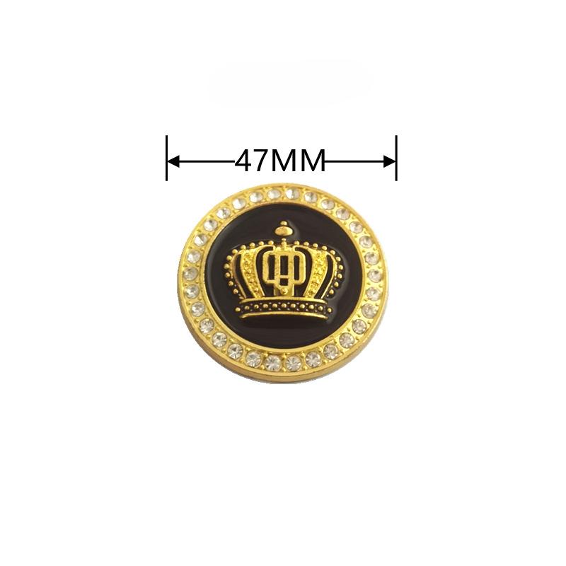 Hot Sale Fashion Metal Car Styling Decoration Stickers Crystal Crown Personality Car Body Sticker Accessories