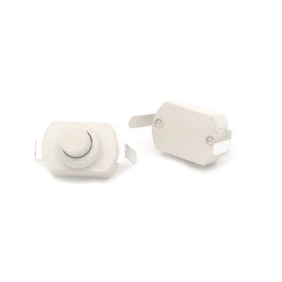 10Pcs Push Button Switch 1288BM DC 30V 1A Flashlight Right Angle Switch 2P White Self Lock Flashlight Button Switch ON-OFF