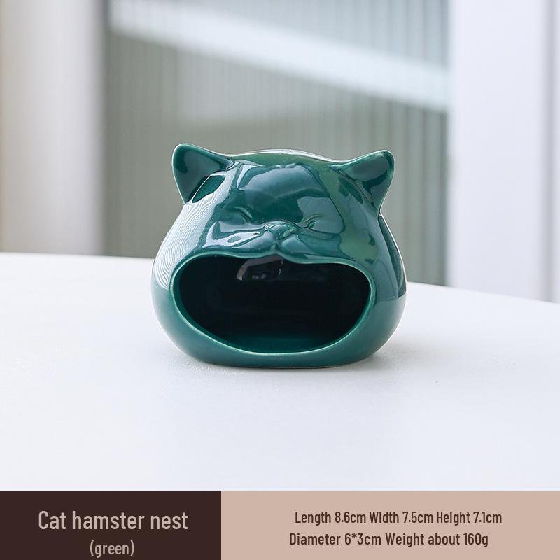 Chladivý keramický úkryt pro křečka: Letní přístřešek a herní domek