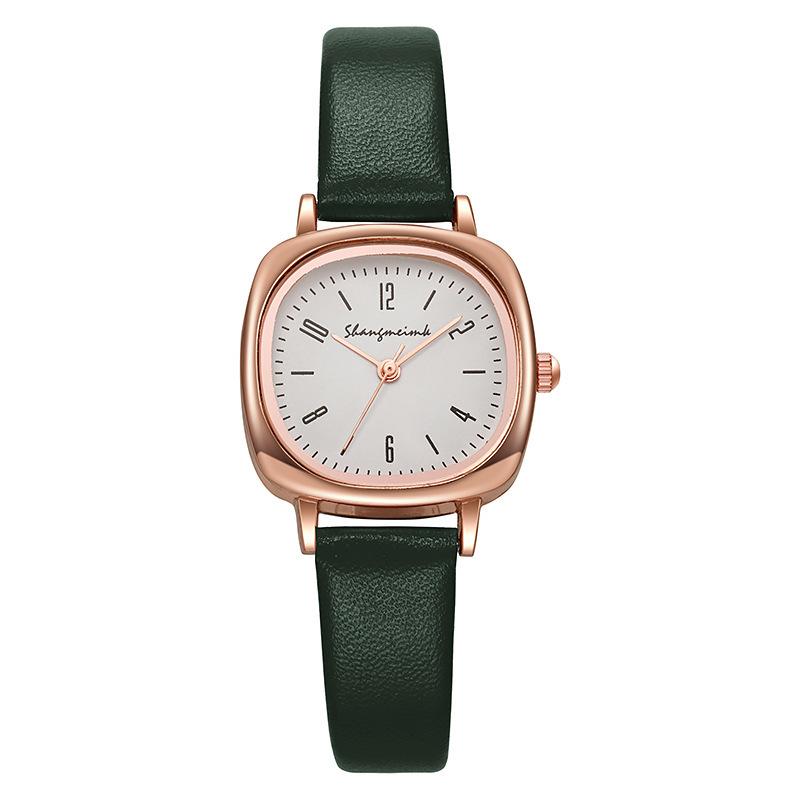 Minimalist Vintage Small Square Dial Watch for Women Girls Casual Thin Strap Students Clock Gift Female Ladies Watch Reloj Mujer