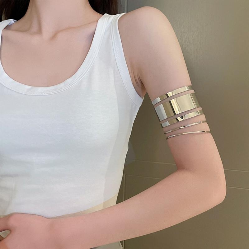 Open Cuff Bangle Bracelet Upper Arm Cuff Armlet Women Jewelry Valentines Gift