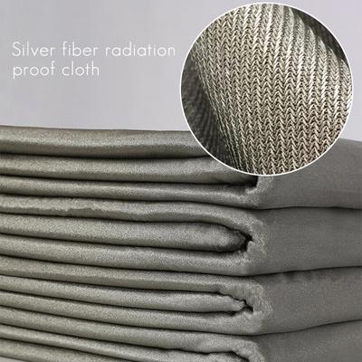100% Soft Silver Fiber Anti Radiation Fabric Conductive EMF EMI RF RFID Shielding Blocking DIY Maternity Dress