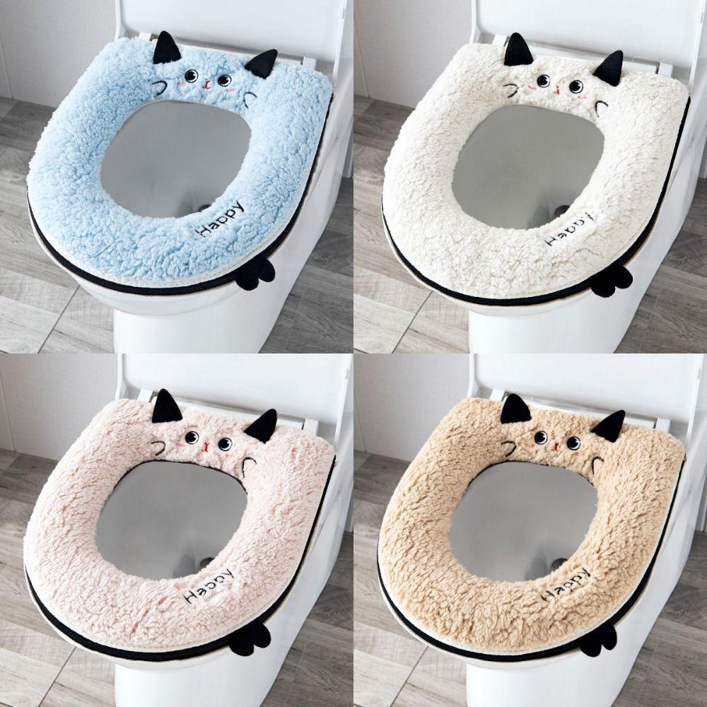 Soft Toilet Seat Cushion Cartoon Cat Toilet Seat Cover New Toilet Seat Pad  Universal