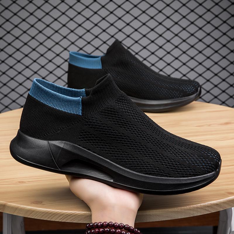 Fashion Mens Shoes Casual Shoes Suitable for Women People Soft and Light Walking Shoes Comfortable Classic Sneakers Durable Black Flat