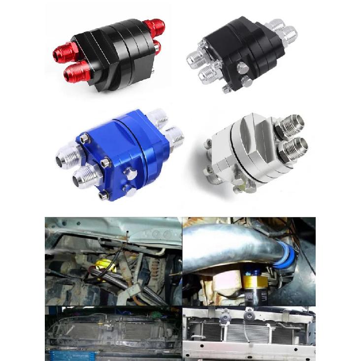 Car Split-Type Oil Temp & Pressure Gauge With Oil Cooler Adapter Oil Pressure Gauges Automobiles Interior Parts