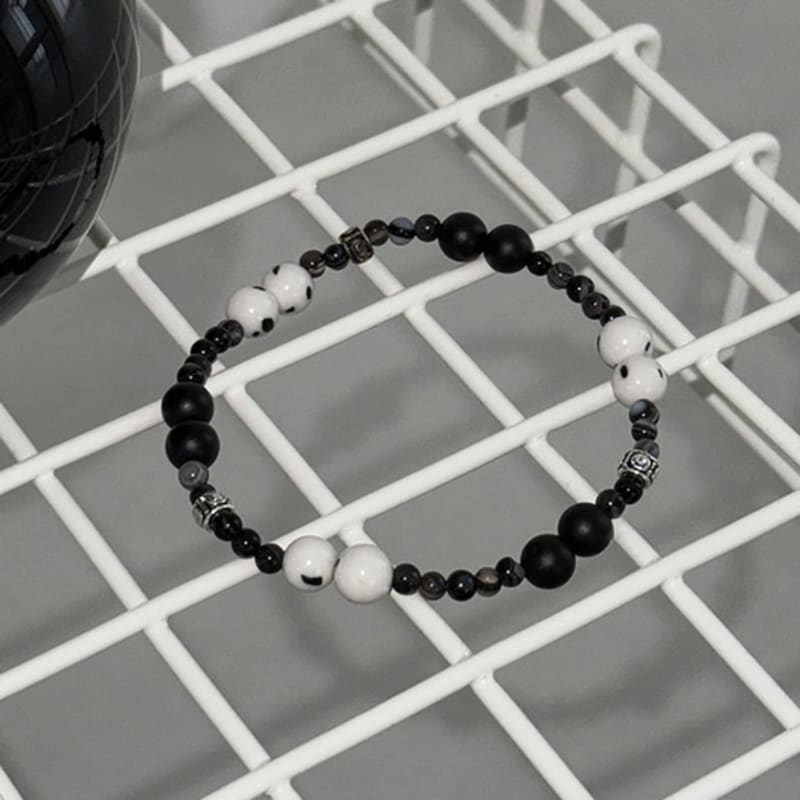 

Легкі Речі Агат Онікс Мікс Браслет з дорогоцінного каміння 20cm