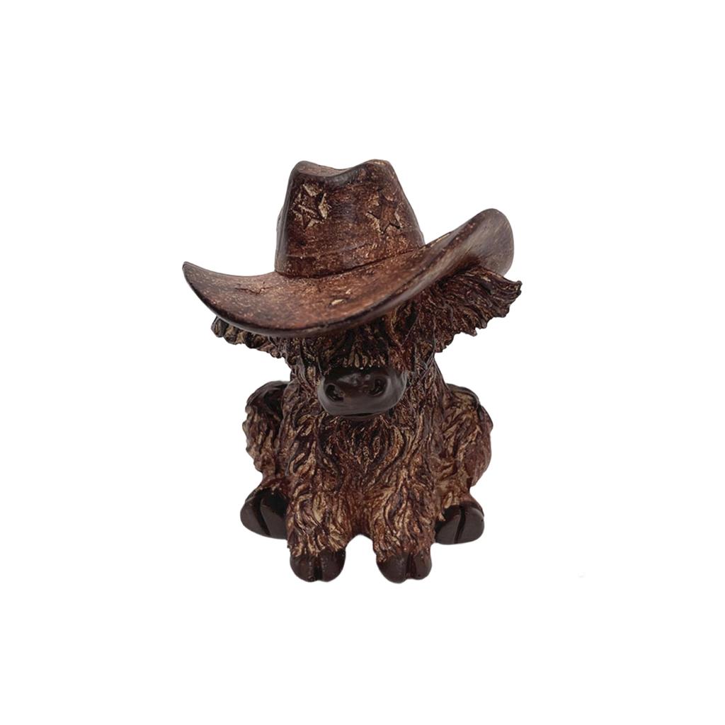 Cow Resin Figurine, Baby Calf Decoration, Festive Atmosphere Home Decoration, Craft Item