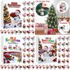 Christmas Countdown Calendar With Snowman Acrylic Ornaments For Holiday Gift Exchange