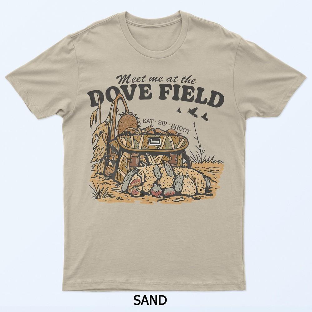 

Meet Me At The Dove Field Dove Hunting Camo Bag Hunter Gift T-Shirt 2XL
