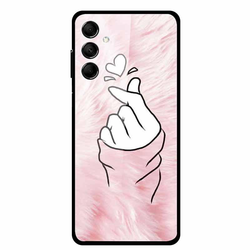 Kreative Landschaft Tierkunst Gehärtetes Glas Hülle für Samsung M14 5G