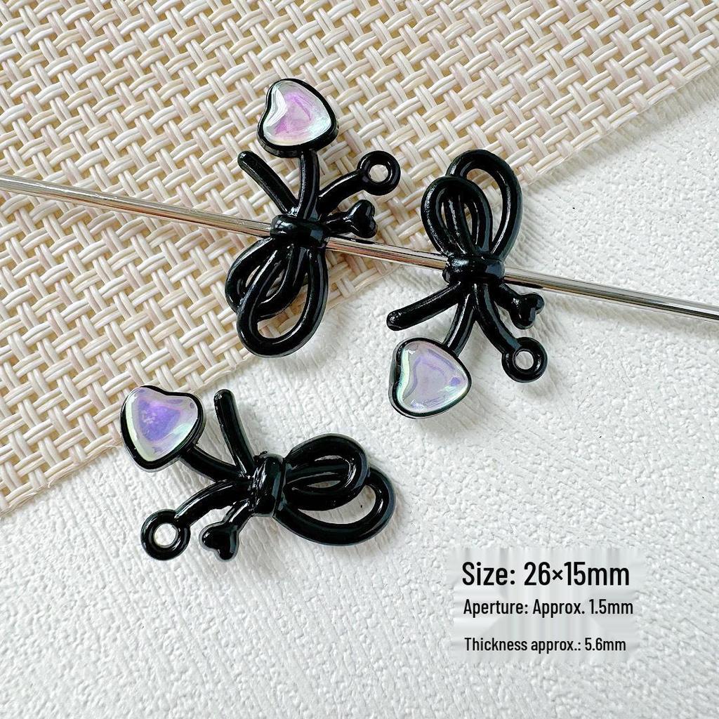 Macaron Color Bow Beads: DIY Bracelet Necklace Hair Accessories
