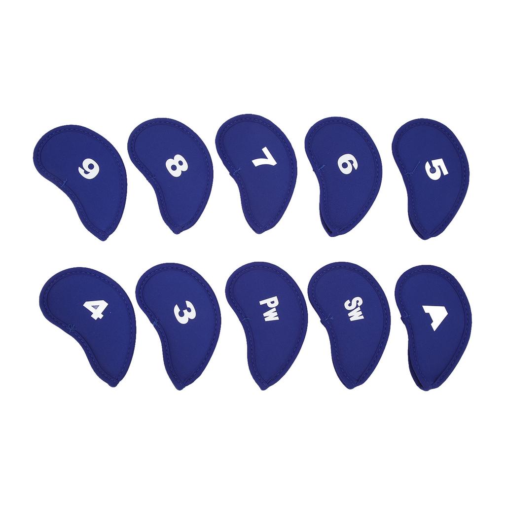 Number Neoprene Golf Iron Covers Set 10PCS Golf Iron Head Covers Golf Iron Sleeve Golf Club
