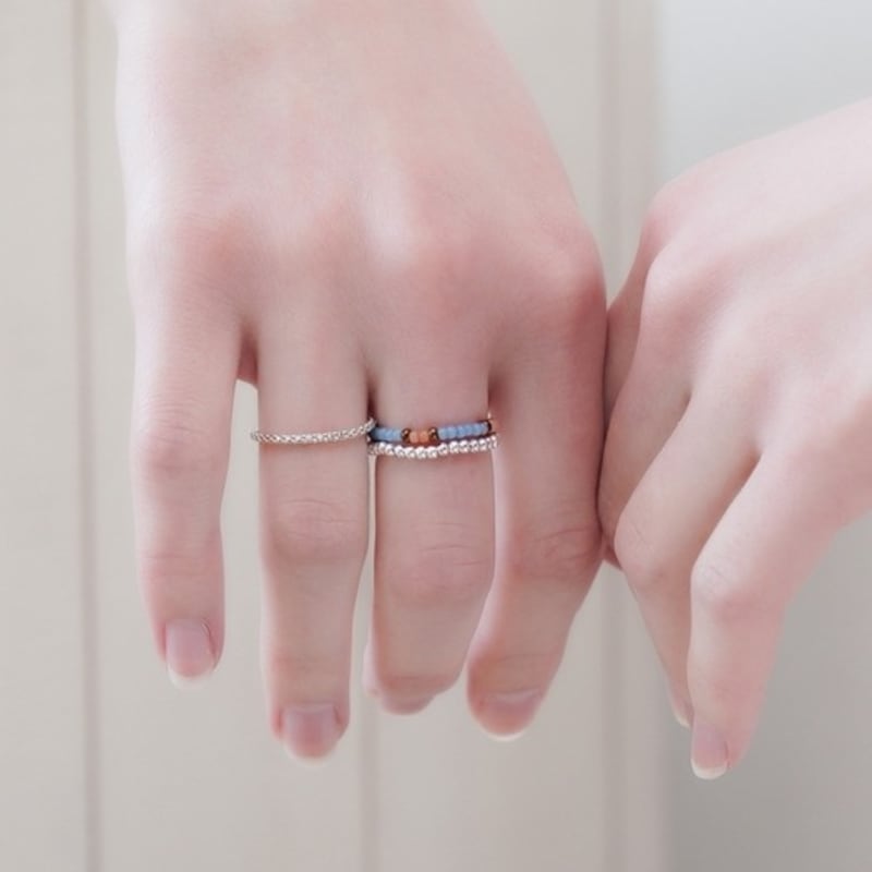 BONBEAU Simple Silverball Daily Ring 925 Silver 2mm, 3mm Silver Ball Ring