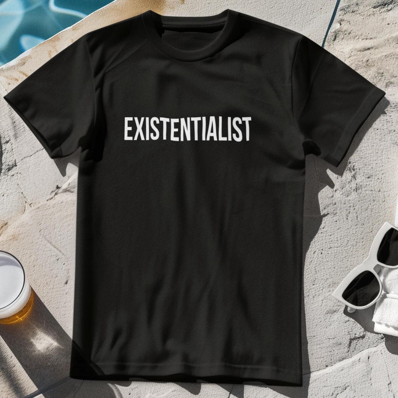 EXISTENTIALIST T-Shirt - existentialism philosophy Sartre Nietzsche theory art L