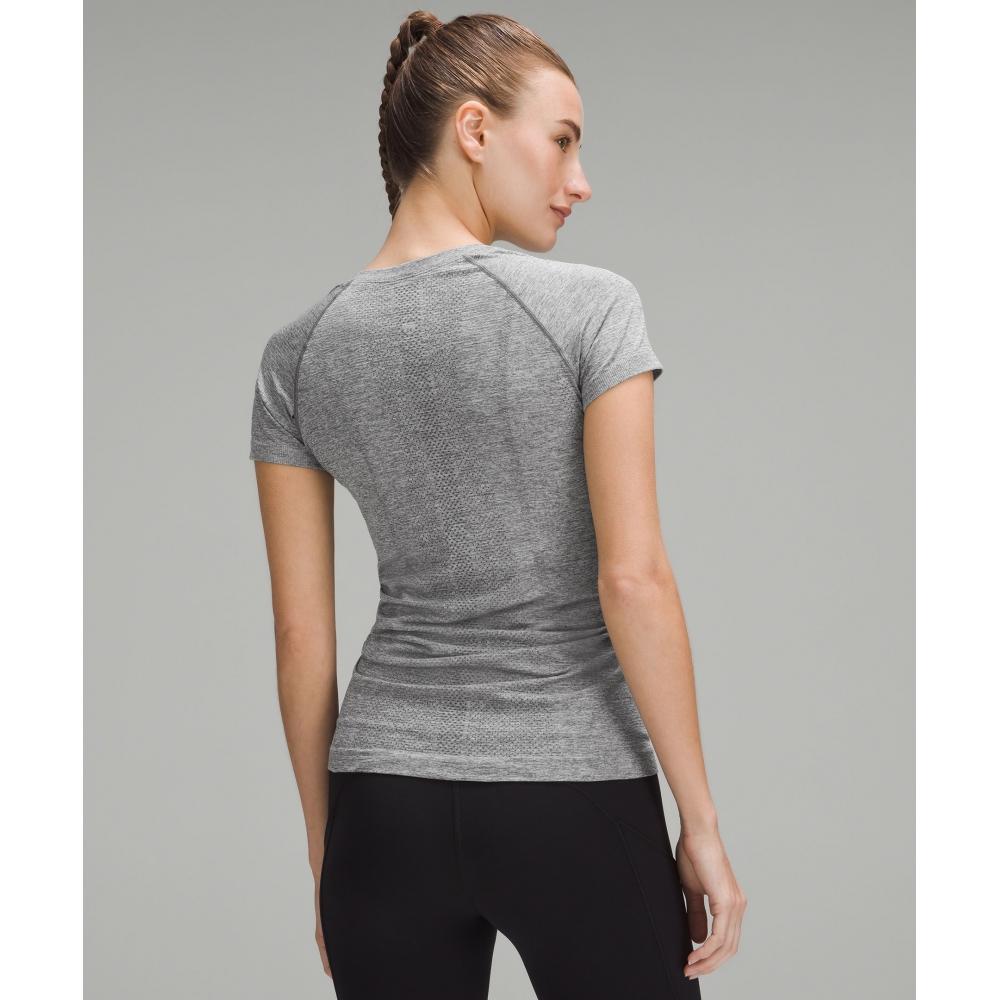 Lululemon Swiftly Tech Short Sleeve Shirt 2.0  Hip Length Slate White