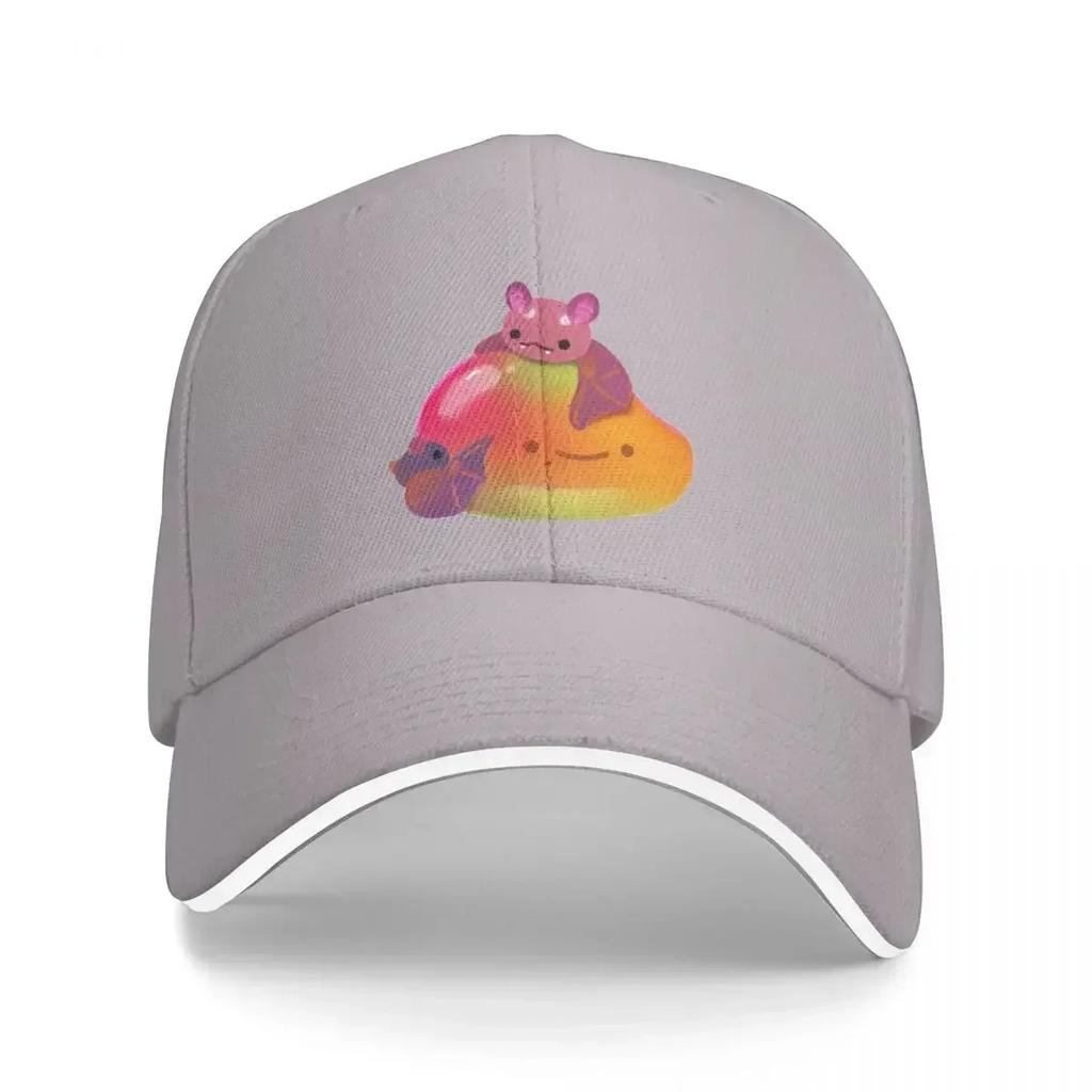 Fruit and Bat Pastel Baseball Cap Black New Hat Unisexs Womens
