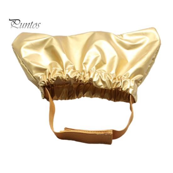 

Водонепроницаемая шапочка для душа для домашних животных с застежкой-лентой, регулируемый головной убор, защита от ушей, капюшон для воды, шапочка для купания кошек M золотистый