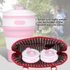 500ml Silicone Collapsible Coffee Cup Portable Teacup Water Cups Mug for Indoor Outdoor Pink