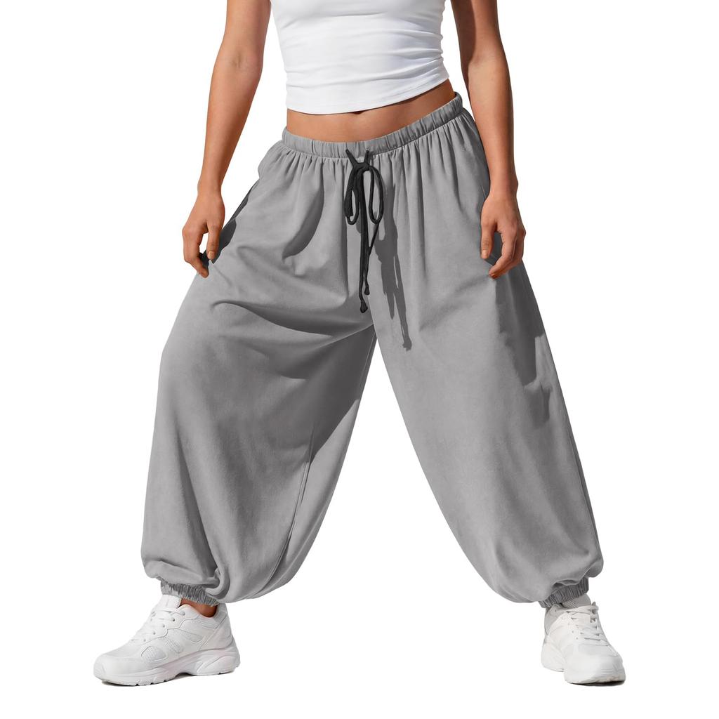 Dámské ležérní a módní barevné volné kalhoty s kapsami