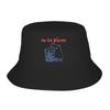 Kein Eis Bitte Lustiges Katzen-Meme Eimerhut Outdoor Fischer Unisex Kappen Für Unisex Unisex Mode Angler Visier Hüte Atmungsaktives Design Kappe