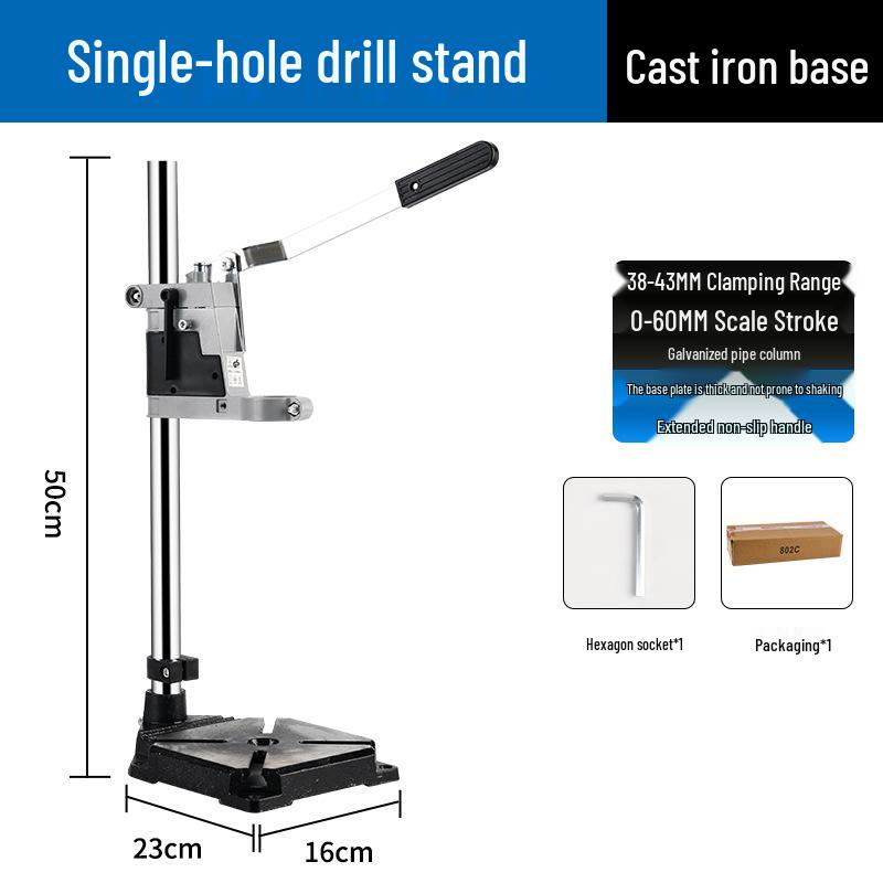 High-Precision Multi-Functional Drill Press Stand for Handheld Rotary Drills