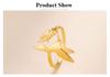Cazador Bird Flowers Leaves Rings for Women Stainless Steel Jewelry Animal Open Finger Ring Birthday Anniversary Gift Wholesale
